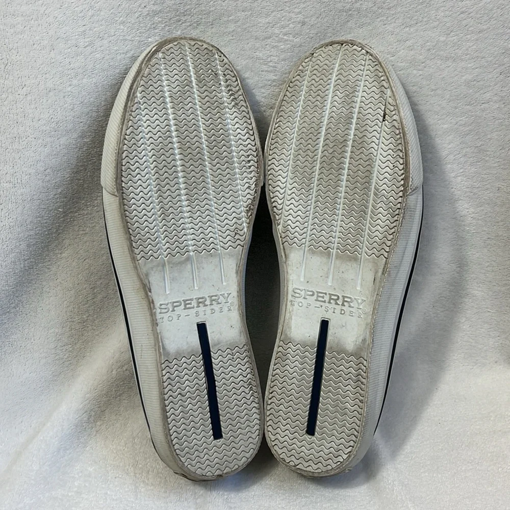 Sperry Men’s Canvas Slip On Boat Shoes Size 8